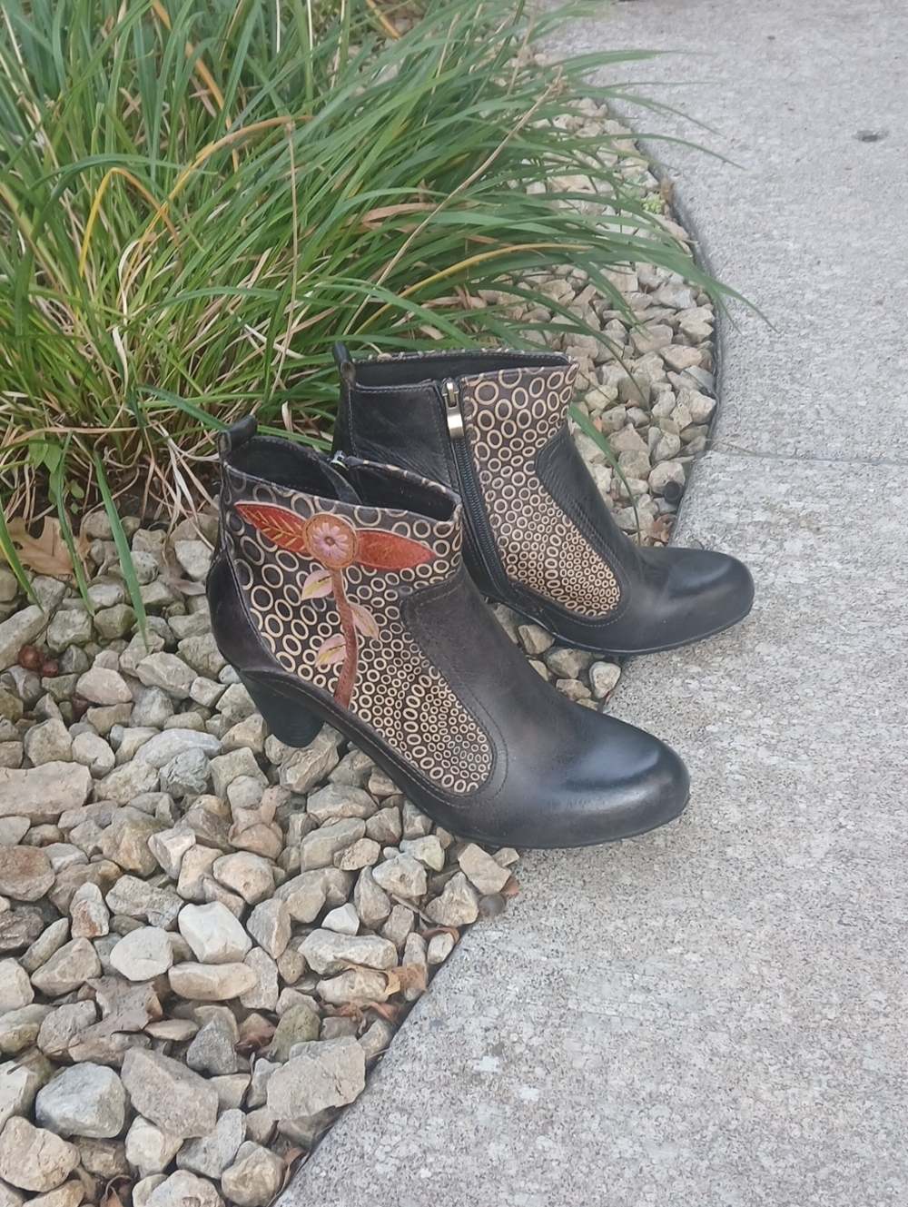 L'Artiste by Spring Step "Parfum" Ankle Boots in dark brown Sz41(9.5) Steampunk - Picture 10 of 12